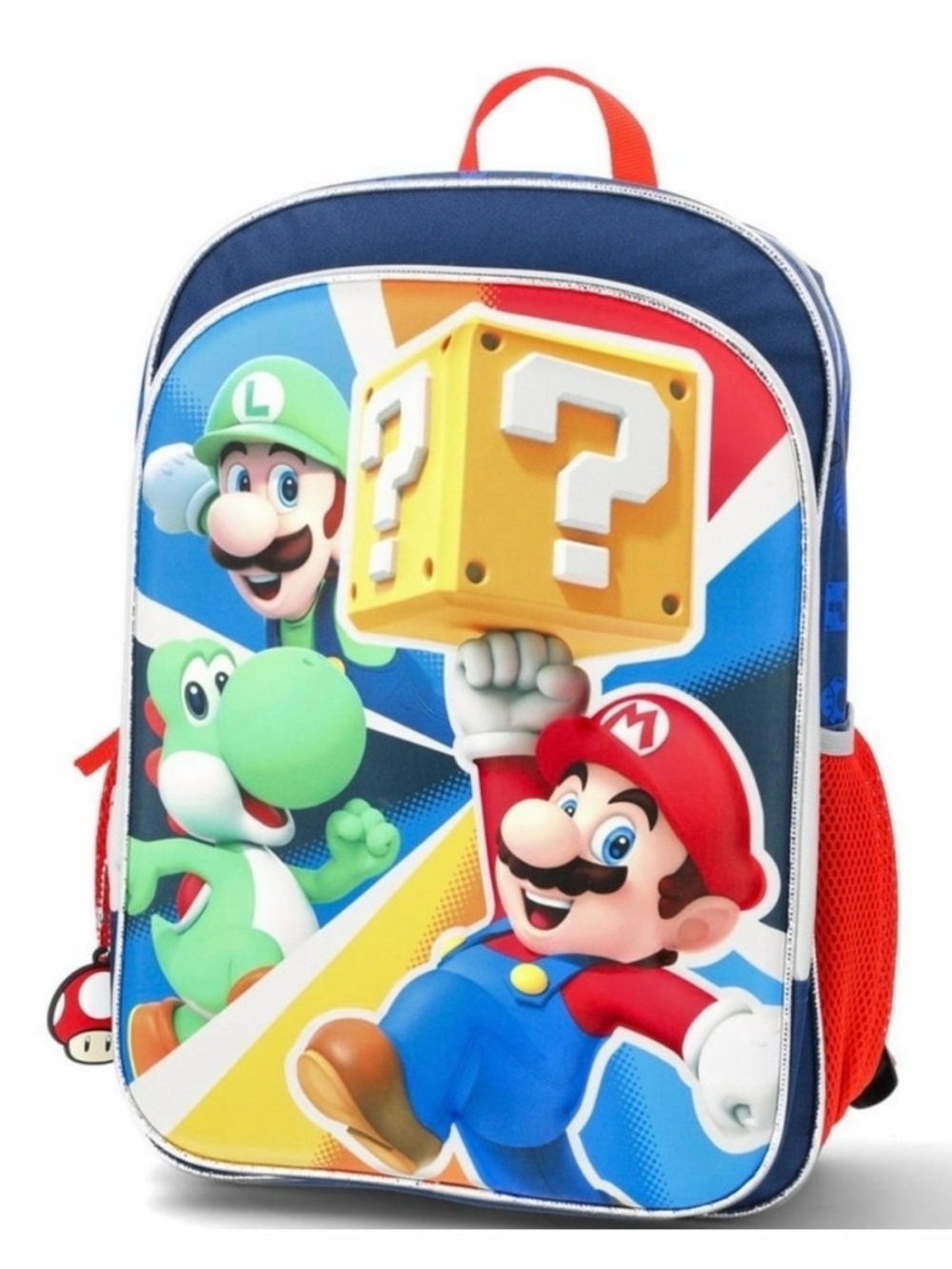 Nintendo Super Mario Kids Backpack in Blue, Red, Green & Yellow